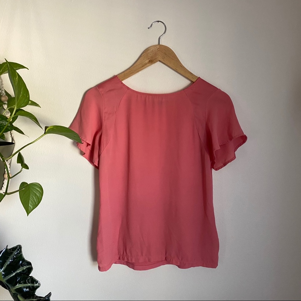 silk accented blouse